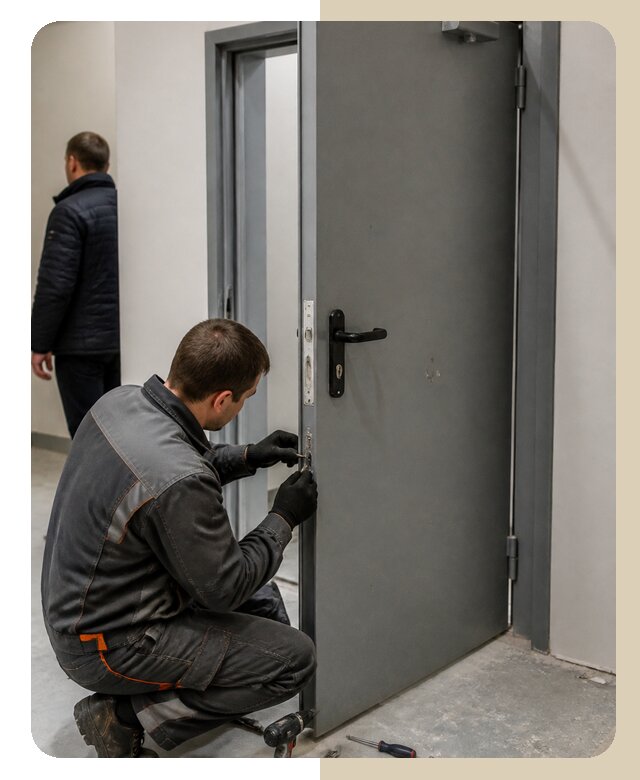 Ремонт противопожарной двери в Ухте по цене 6581 р. | ДвериЛегко-Хта