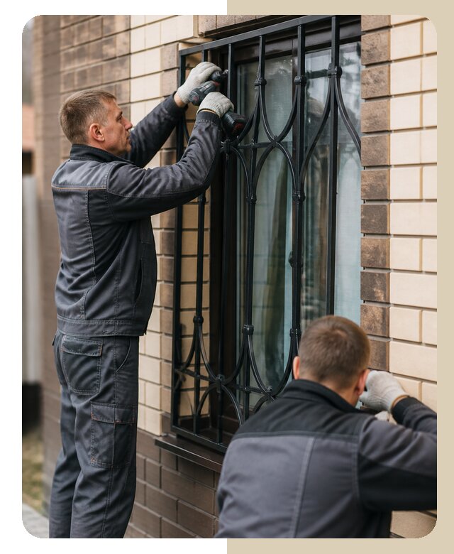 Установка решеток в дом в Ухте по цене от 3544 р. | ДвериЛегко-Хта
